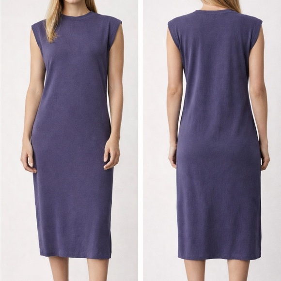 Zara Dresses & Skirts - Zara Elegant Sleeveless Midi Dress in Purple-Small (can fit medium, runs big)
